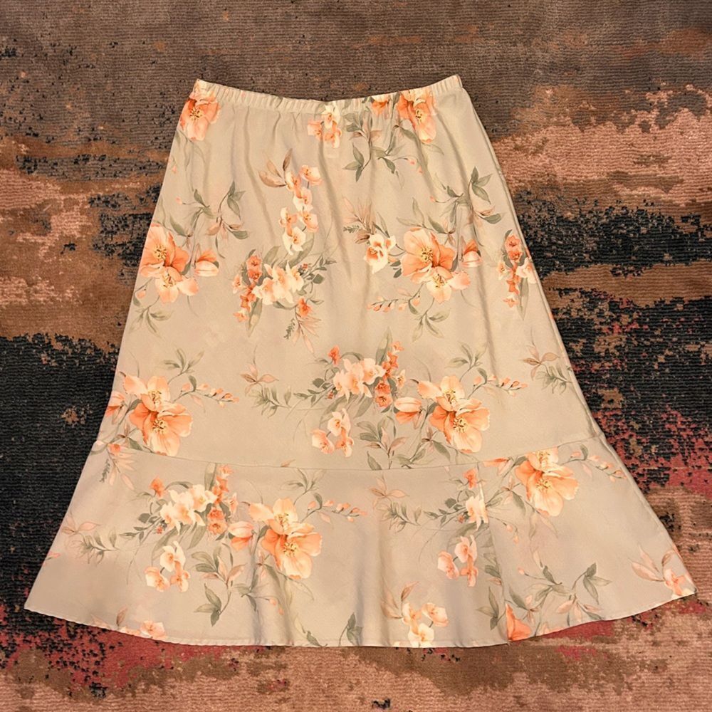 Vintage floral skirt